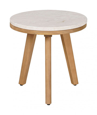 Zuo Modern Siro Natural Wodoen Round Side Table