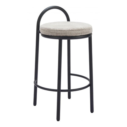 Zuo Modern Sisal Chenille Fabric Counter Stool 2PC