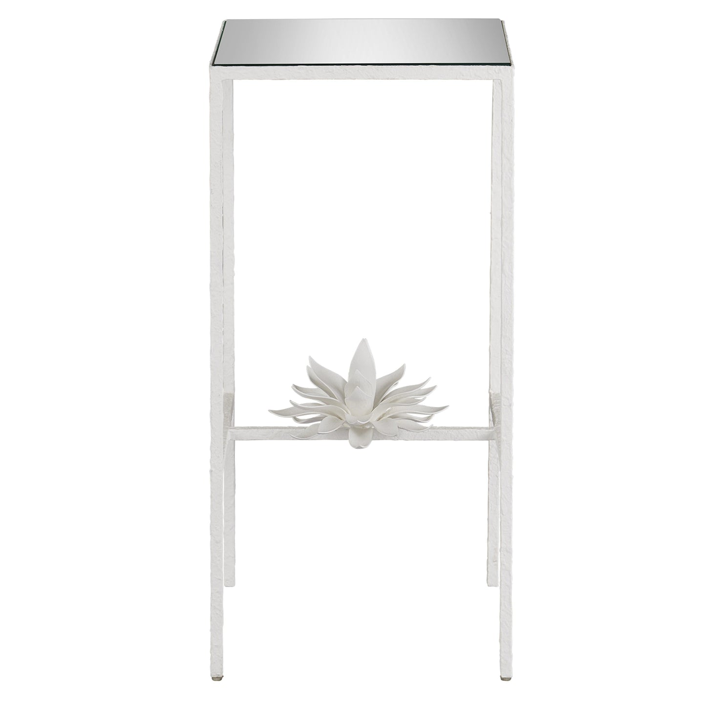 Sisalana White Accent Table Side Tables Sideboards and Things By Currey & Co