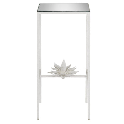 Sisalana White Accent Table Side Tables Sideboards and Things By Currey & Co