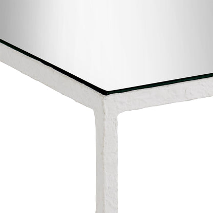 Sisalana White Accent Table Side Tables Sideboards and Things By Currey & Co