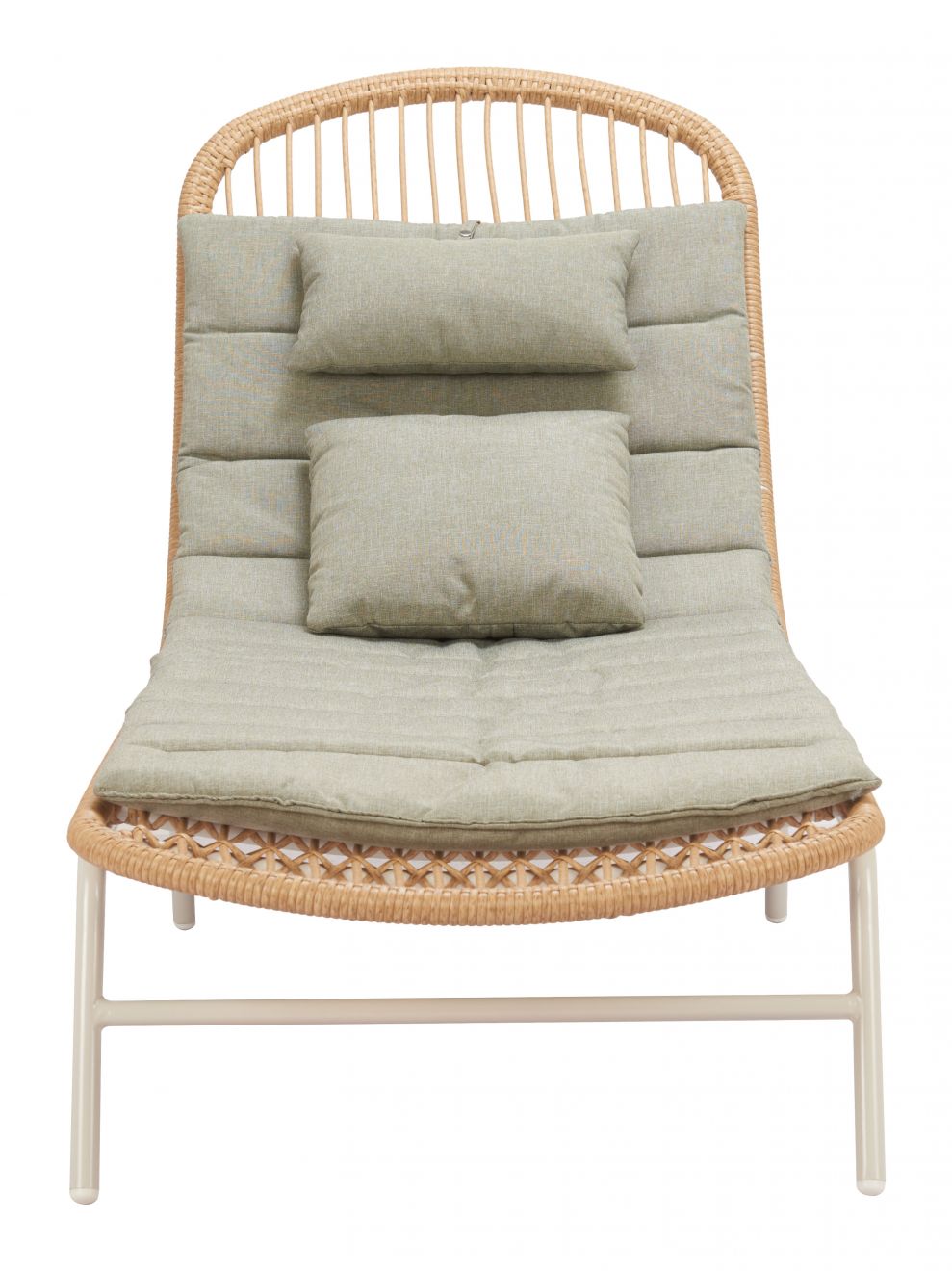 Zuo Modern Skim Olefin Fabric Outdoor Chaise Lounge