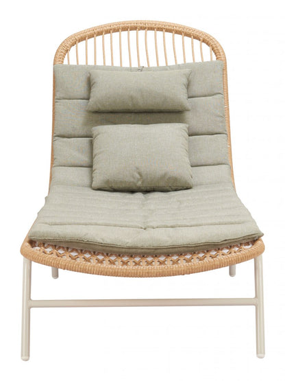 Zuo Modern Skim Olefin Fabric Outdoor Chaise Lounge