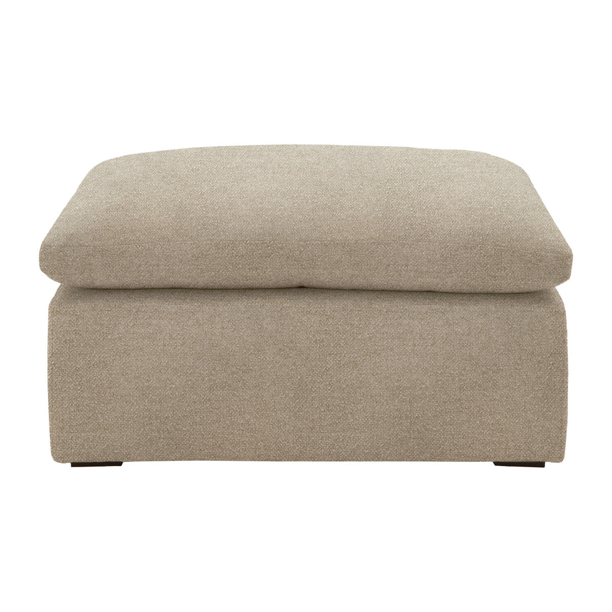 Essentials For Living Sky Modular Wood Brown Ottoman