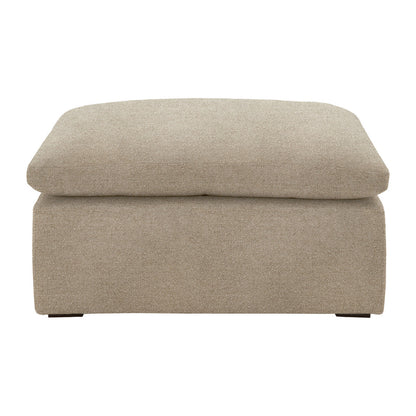 Essentials For Living Sky Modular Wood Brown Ottoman