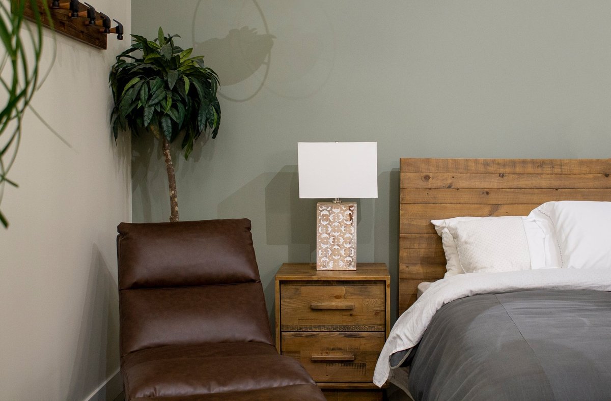 LH Home Skye Blossom Wooden Table Lamp