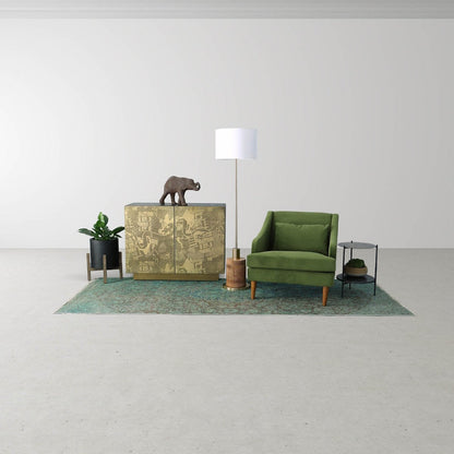 LH Home Skye Contemporary Wooden Standing Floor Lamp