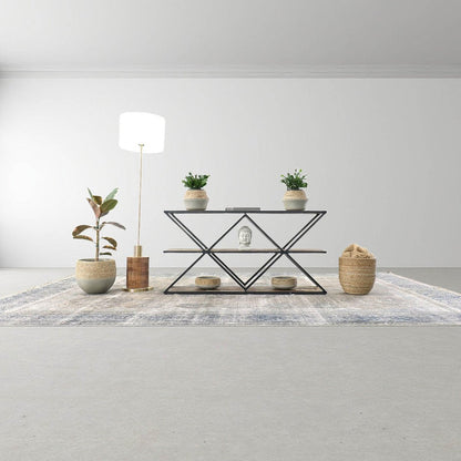 LH Home Skye Contemporary Wooden Standing Floor Lamp