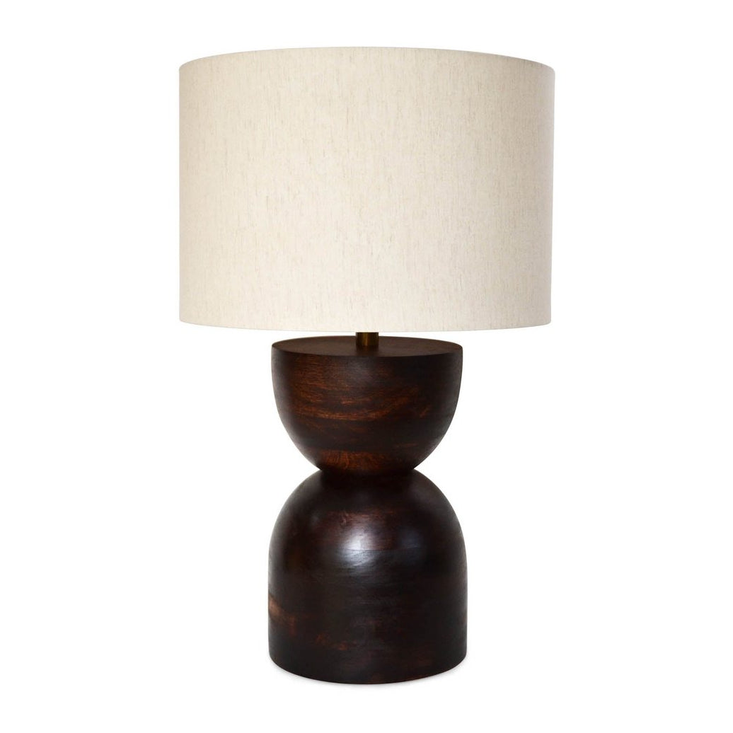 LH Home Skye Contour Wooden Table Lamp