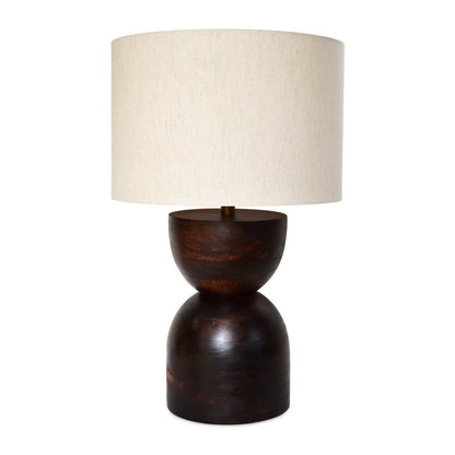 LH Home Skye Contour Wooden Table Lamp