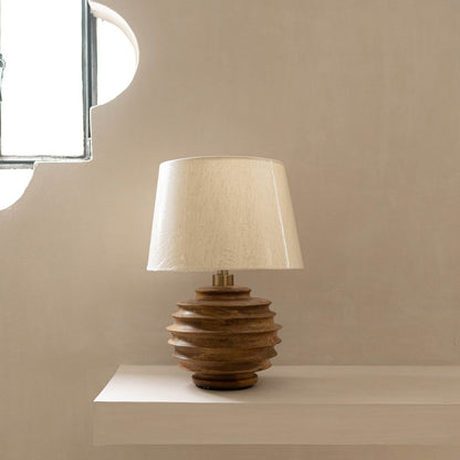 LH Home Skye Natural Wooden Table Lamp