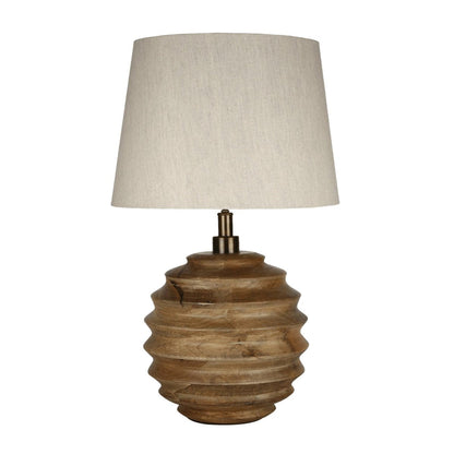 LH Home Skye Natural Wooden Table Lamp