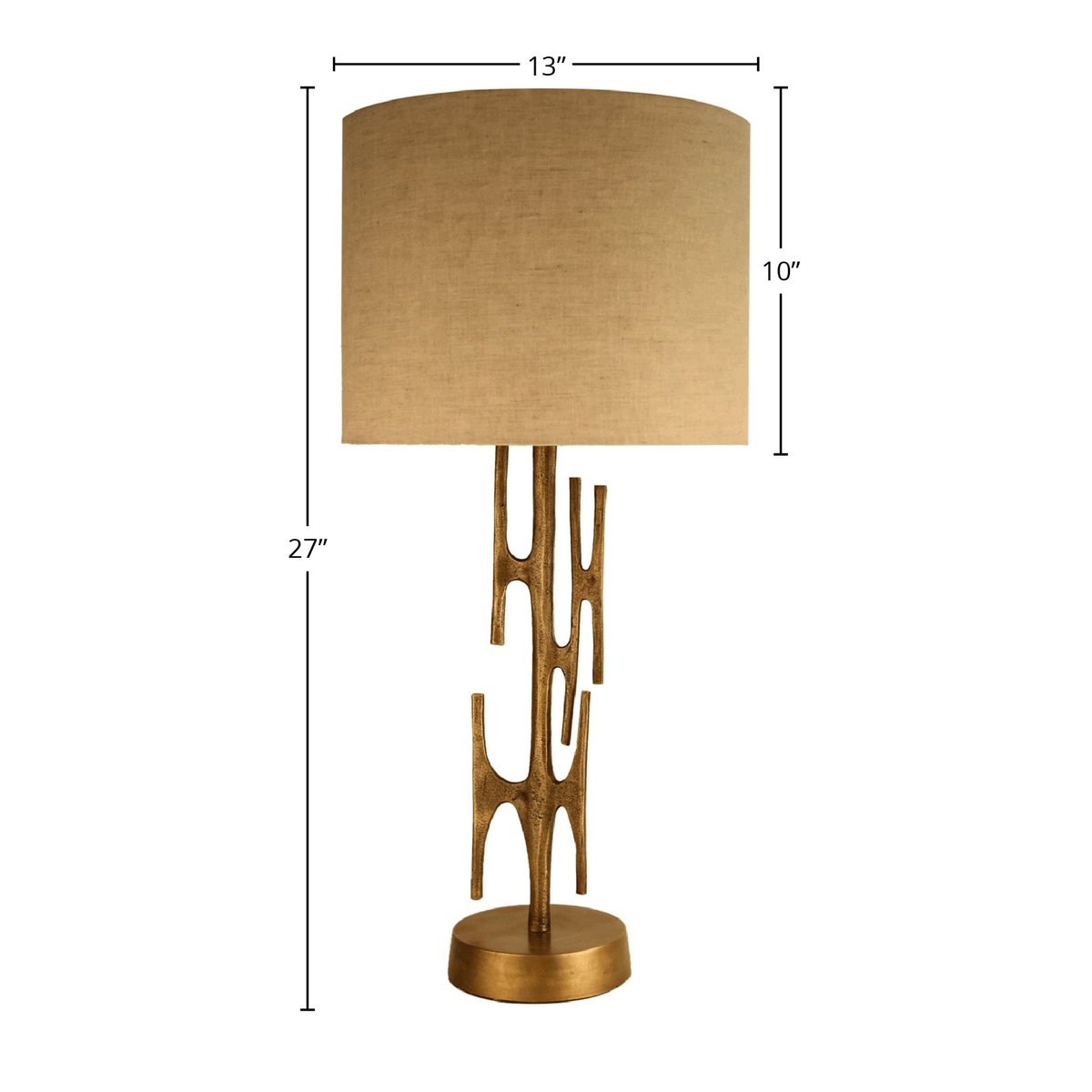 LH Home Skye Niko Gold Table Lamp