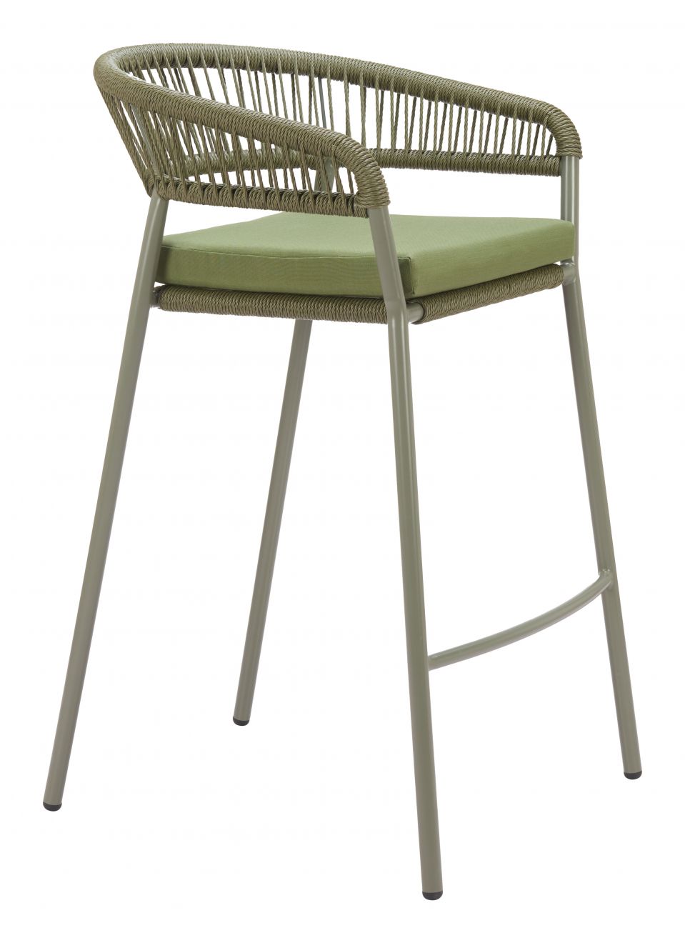 Zuo Modern Skye Olefin Fabric Outdoor Barstool 2PC
