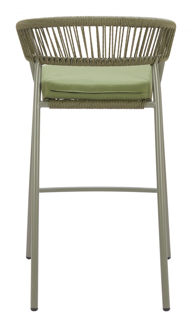 Zuo Modern Skye Olefin Fabric Outdoor Barstool 2PC