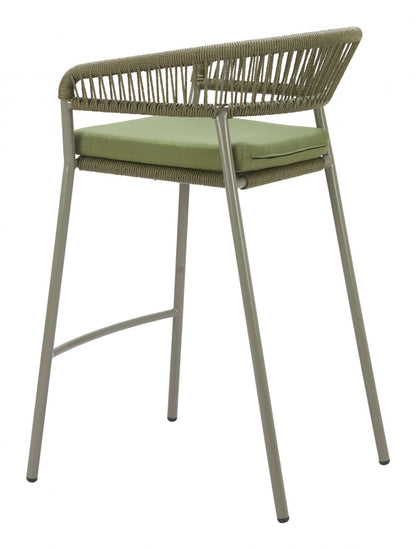 Zuo Modern Skye Olefin Fabric Outdoor Barstool 2PC