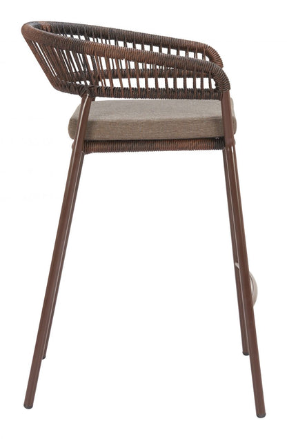Zuo Modern Skye Olefin Fabric Outdoor Barstool 2PC