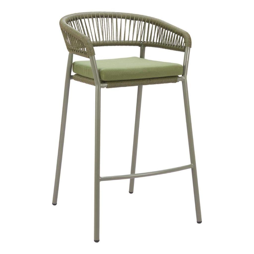 Zuo Modern Skye Olefin Fabric Outdoor Barstool 2PC