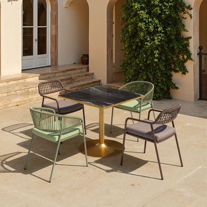 Zuo Modern Skye Olefin Fabric Outdoor Dining Chair 2PC