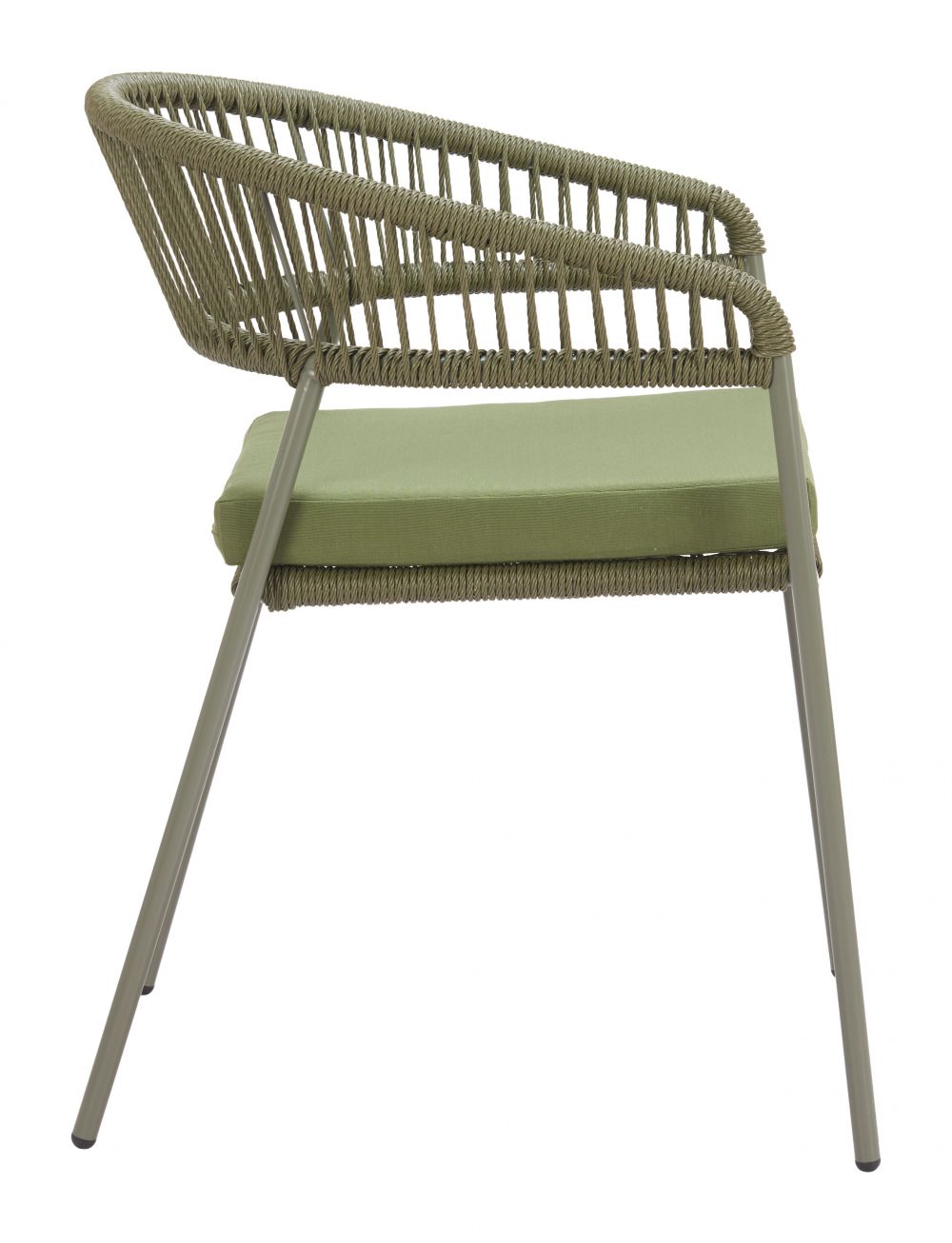 Zuo Modern Skye Olefin Fabric Outdoor Dining Chair 2PC