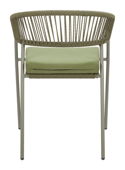 Zuo Modern Skye Olefin Fabric Outdoor Dining Chair 2PC