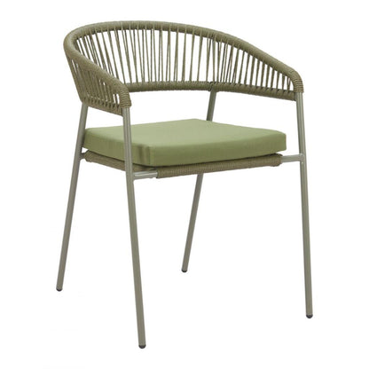 Zuo Modern Skye Olefin Fabric Outdoor Dining Chair 2PC