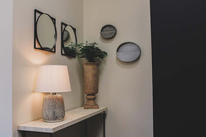 LH Home Skye Swirl Ceramic Table Lamp