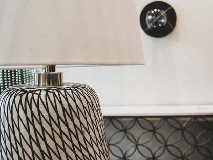 LH Home Skye Swirl Ceramic Table Lamp