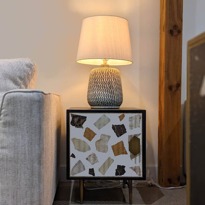 LH Home Skye Swirl Ceramic Table Lamp
