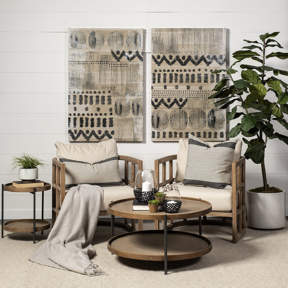 Mercana Skylar Tan Fabric Accent Chair