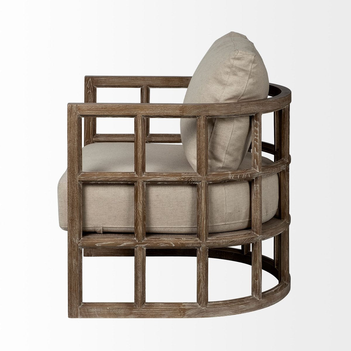 Mercana Skylar Tan Fabric Accent Chair