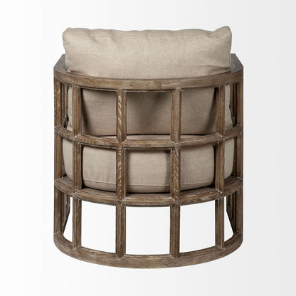 Mercana Skylar Tan Fabric Accent Chair