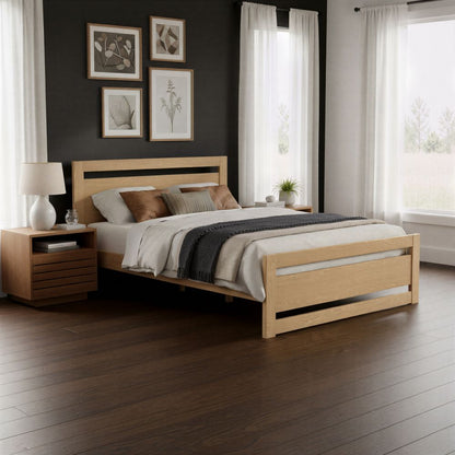 Zuo Modern Slit Wooden Brown Nightstand