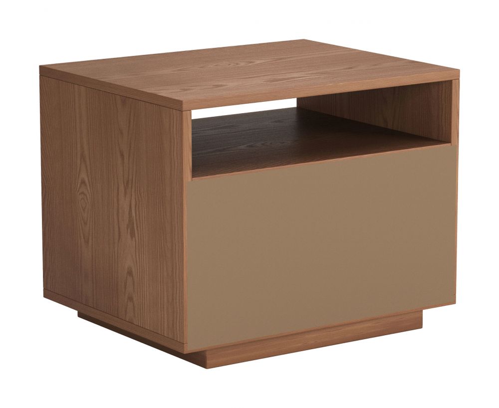 Zuo Modern Slit Wooden Brown Nightstand