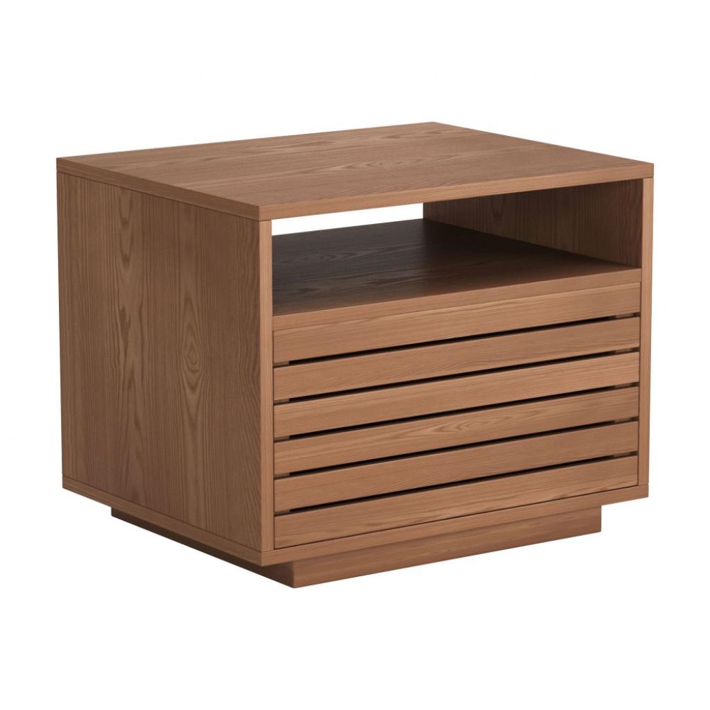 Zuo Modern Slit Wooden Brown Nightstand