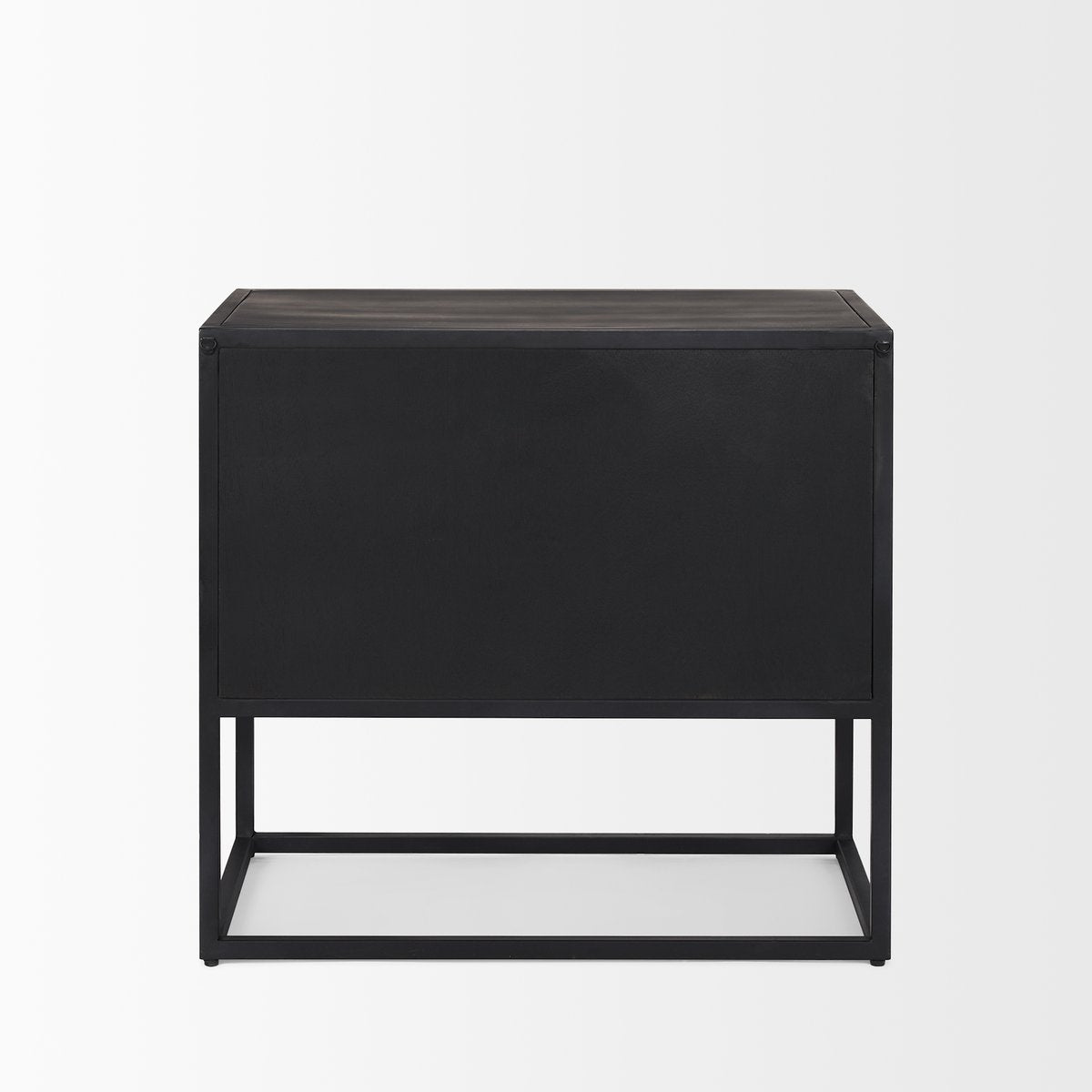 Mercana Sloan Two Drawers Black Nightstand