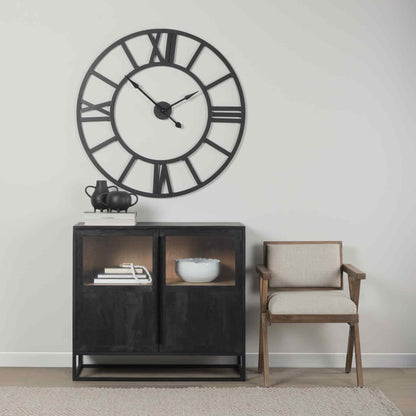 Sloan Wood Black Accent Cabinet