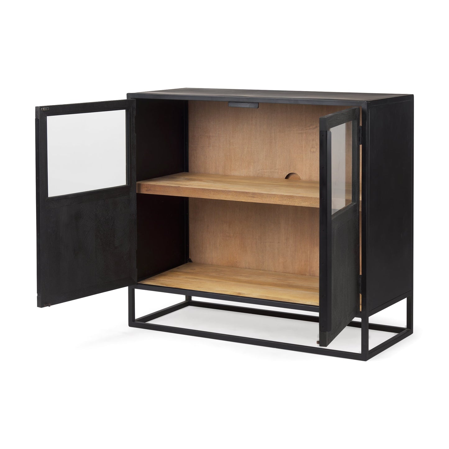 Mercana Sloan Two Doors Wood Accent Cabinet