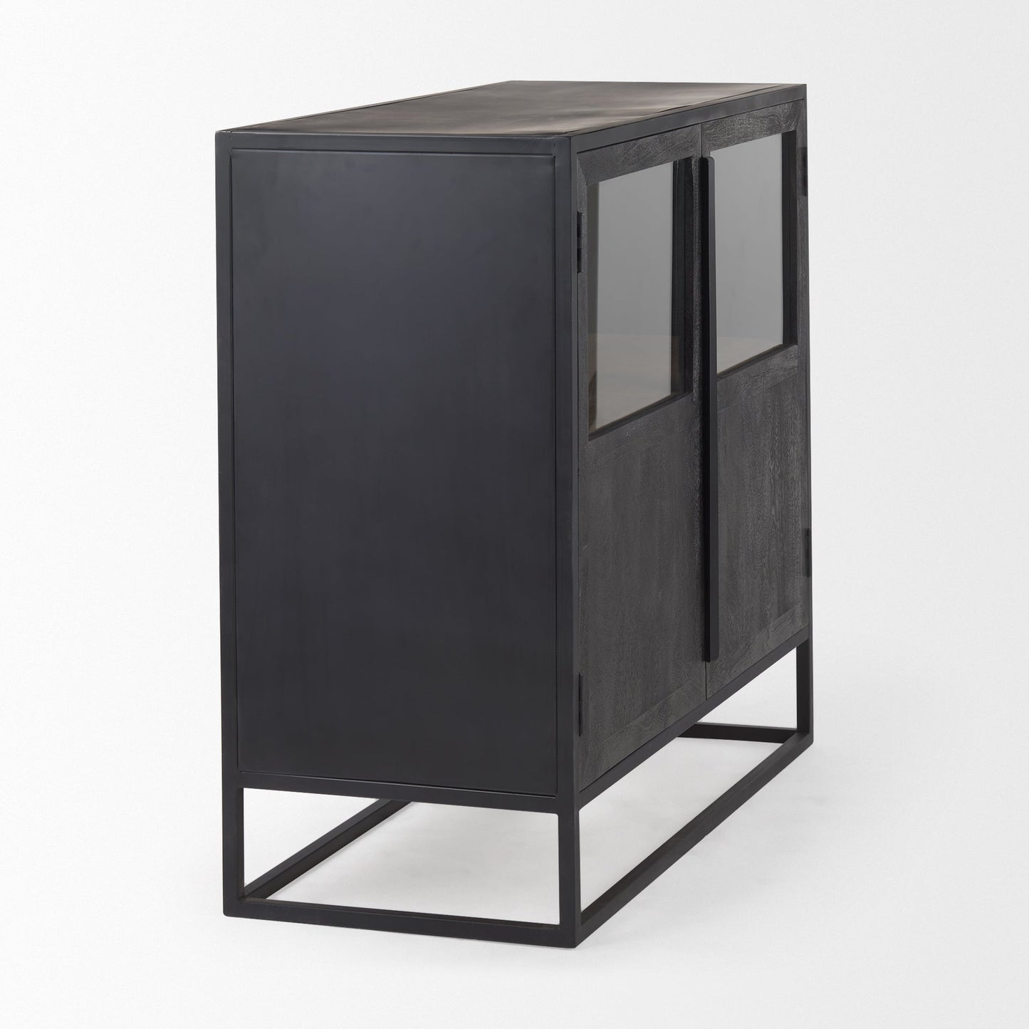 Sloan Wood Black Accent Cabinet