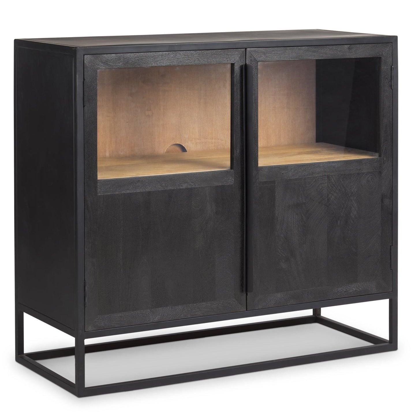 Sloan Wood Black Accent Cabinet
