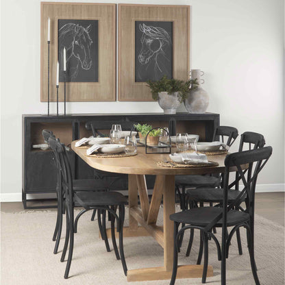 Mercana Sloan Four Doors Wood Sideboard