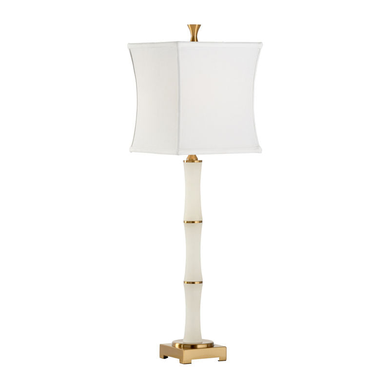 Wildwood Sloane White Alabaster Table Lamp