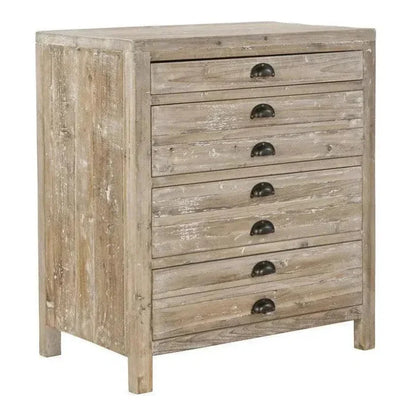 Furniture Classics Apothecary Four Drawers Wood Chest