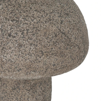 Granite Stone Textured Outdoor Mushroom Sculpture