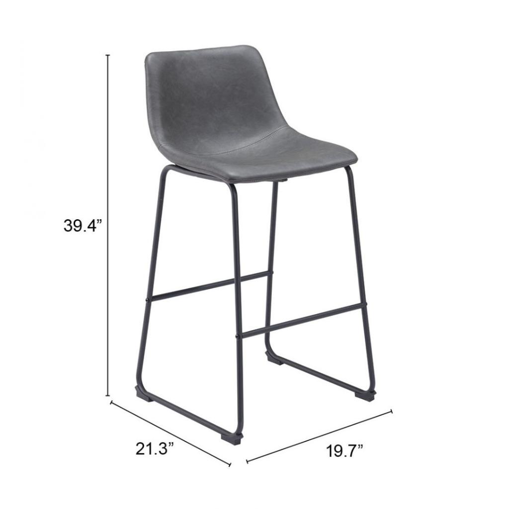 Smart Armless Barstool (Set of 2)