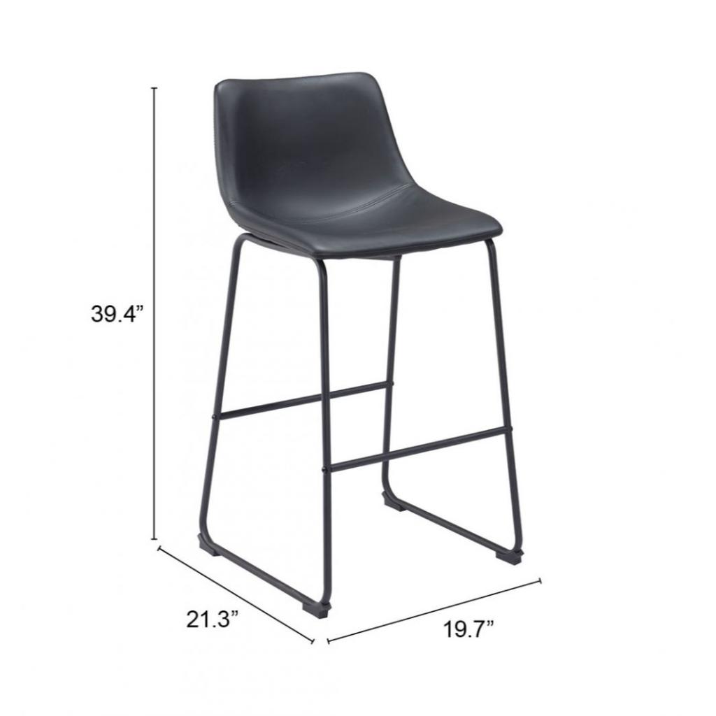 Smart Armless Barstool (Set of 2)