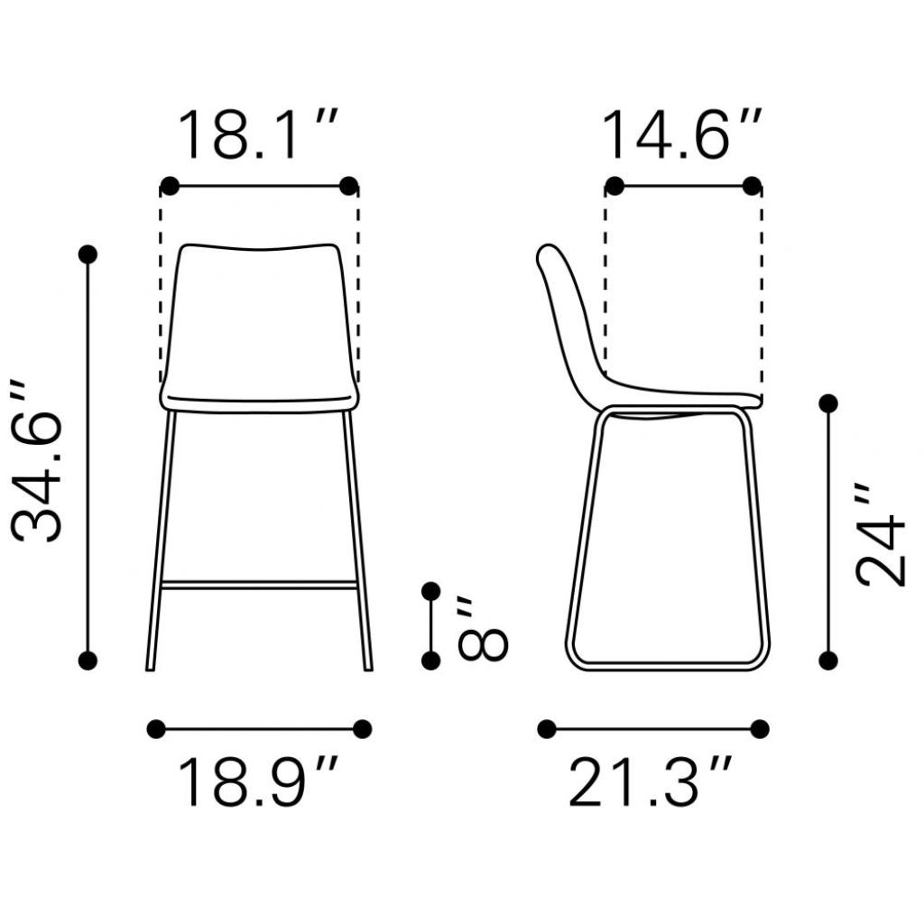 Smart Counter Stool 2PC
