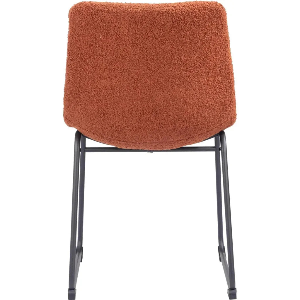 Smart Faux Leather Armelss Dining Chair 2PC - LOOMLAN - Zuo Modern - Dining Chairs