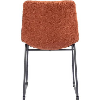 Smart Faux Leather Armelss Dining Chair 2PC - LOOMLAN - Zuo Modern - Dining Chairs