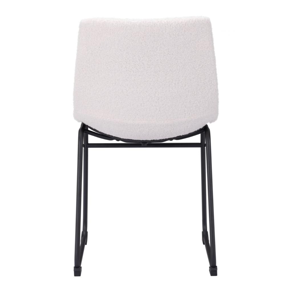 Smart Faux Leather Armelss Dining Chair 2PC